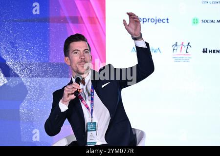 Mike Armstrong JUVENTUS FC durante il Social Football Summit 2024 allo Stadio Olimpico il 19 novembre 2024 a Roma. Foto Stock