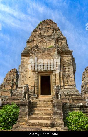 Tempio Mebon orientale, Siem Reap, Cambogia Foto Stock