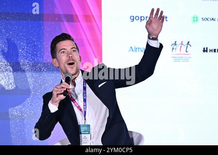 Mike Armstrong JUVENTUS FC durante il Social Football Summit 2024 allo Stadio Olimpico il 19 novembre 2024 a Roma. Foto Stock