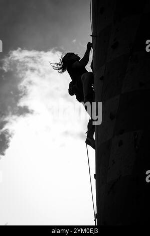 LUBIN, POLONIA - 30 SETTEMBRE 2023: X Memorial Iwony Buczek, gara di arrampicata e camminata sul tropico Foto Stock