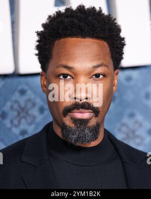 HOLLYWOOD, LOS ANGELES, CALIFORNIA, Stati Uniti - 19 NOVEMBRE: Corey Hawkins arriva alla premiere di Los Angeles di "The piano Lesson" di Netflix, tenutasi all'Egyptian Theatre Hollywood il 19 novembre 2024 a Hollywood, Los Angeles, California, Stati Uniti. (Foto di Xavier Collin/Image Press Agency) Foto Stock