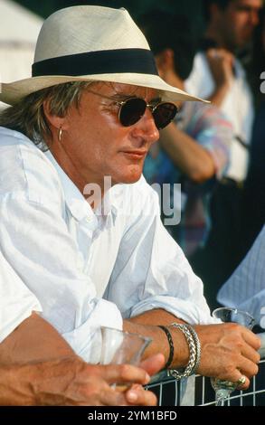 Rod Stewart, Cartier Polo, Smith's Lawn, Surrey, Regno Unito Foto Stock