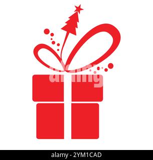 Le confezioni regalo confezionate con nastri dorati sono in attesa di essere aperte per natale, compleanno o altri festeggiamenti Illustrazione Vettoriale