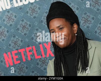 Los Angeles, Stati Uniti. 19 novembre 2024. Katia Washington arriva alla LEZIONE DI PIANOFORTE Premiere di Netflix tenuta al Teatro Egizio di Hollywood, CA, martedì, 19 novembre 2024. (Foto di Sthanlee B. Mirador/Sipa USA) credito: SIPA USA/Alamy Live News Foto Stock