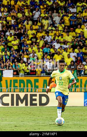 Salvador, Bahia, Brasile. 20 novembre 2024. Salvador (ba), 11/19/2024 Ã¢â‚¬' qualificazioni/brasile/uruguay/ba Ã¢â‚¬' punti salienti della partita tra brasile e uruguay, valida per il dodicesimo turno delle qualificazioni per la Coppa del mondo 2026, tenutasi nella città di salvador, questo martedì 19 novembre 2024. (Credit Image: © Pedro Paulo Diaz/TheNEWS2 via ZUMA Press Wire) SOLO PER USO EDITORIALE! Non per USO commerciale! Foto Stock