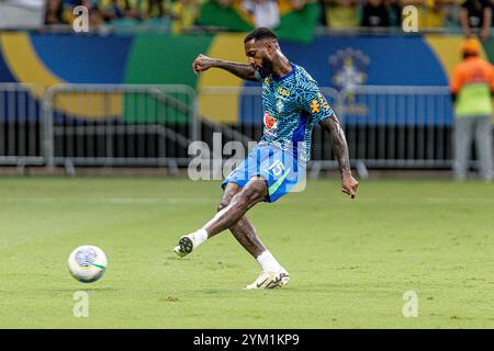 Salvador, Bahia, Brasile. 20 novembre 2024. Salvador (ba), 11/19/2024 Ã¢â‚¬' qualificazioni/brasile/uruguay/ba Ã¢â‚¬' punti salienti della partita tra brasile e uruguay, valida per il dodicesimo turno delle qualificazioni per la Coppa del mondo 2026, tenutasi nella città di salvador, questo martedì 19 novembre 2024. (Credit Image: © Pedro Paulo Diaz/TheNEWS2 via ZUMA Press Wire) SOLO PER USO EDITORIALE! Non per USO commerciale! Foto Stock