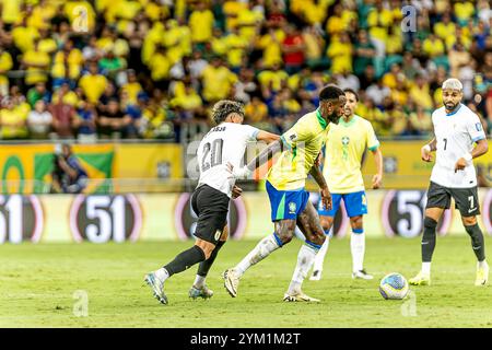 Salvador, Bahia, Brasile. 20 novembre 2024. Salvador (ba), 11/19/2024 Ã¢â‚¬' qualificazioni/brasile/uruguay/ba Ã¢â‚¬' punti salienti della partita tra brasile e uruguay, valida per il dodicesimo turno delle qualificazioni per la Coppa del mondo 2026, tenutasi nella città di salvador, questo martedì 19 novembre 2024. (Credit Image: © Pedro Paulo Diaz/TheNEWS2 via ZUMA Press Wire) SOLO PER USO EDITORIALE! Non per USO commerciale! Foto Stock