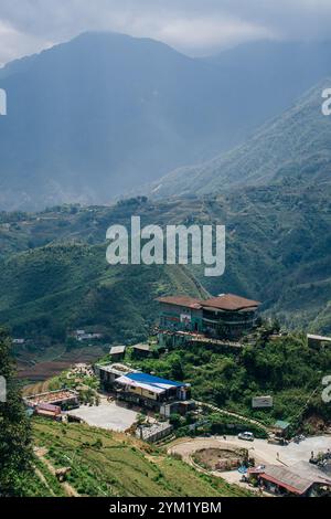 Iew di Tam Son Valley a Heavens Gate, provincia di ha Giang, Vietnam. Foto di alta qualità Foto Stock