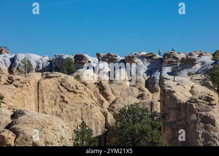 Escursione sull'altopiano al Morro National Monument: Probabilmente la migliore escursione di un giorno del New Mexico Foto Stock