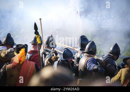 Groenlo, Gelderland/Paesi Bassi - 10-26-2024: La battaglia di Grolle (in olandese: Same om Grolle). Foto Stock