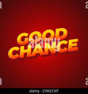 Buone possibilità di creare effetti di testo per gli annunci sui social media Illustrazione Vettoriale