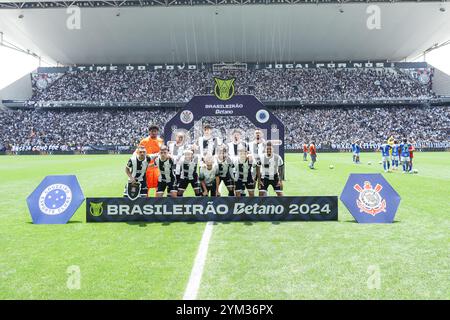 San Paolo, Brasile. 20 novembre 2024. SP - SAN PAOLO - 11/20/2024 - BRASILIANO A 2024, CORINTHIANS x CRUZEIRO - giocatori del Corinthians durante la partita contro il Cruzeiro allo stadio Arena Corinthians per il campionato brasiliano A 2024. Foto: Marco Miatelo/AGIF (foto di Marco Miatelo/AGIF/Sipa USA) credito: SIPA USA/Alamy Live News Foto Stock