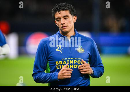 Parigi, Francia. 22 ottobre 2024. Richard LEDEZMA del PSV Eindhoven durante la partita di calcio UEFA Champions League, fase MD3 tra Paris Saint-Germain e PSV Eindhoven il 22 ottobre 2024 allo stadio Parc des Princes di Parigi, Francia - foto Matthieu Mirville/DPPI Credit: DPPI Media/Alamy Live News Foto Stock