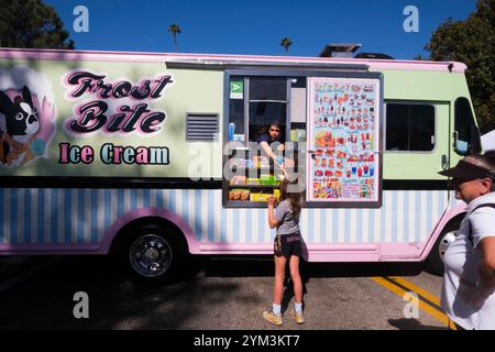 Gelateria al Beverly Hills Art Show, Beverly Hills, Los Angeles, California, Stati Uniti d'America Foto Stock