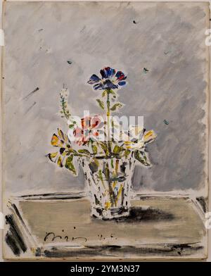 Filippo De Pisis, vaso di Fiori, 1952, olio su tela, Venezia, Italia Foto Stock