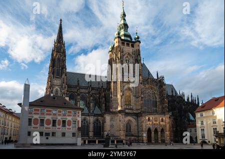 Cattedrale di Sant Vito a Praga, Cechia Foto Stock