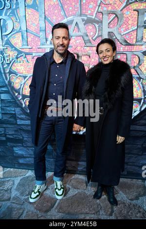 Madrid. Spagna. 20241120, Pablo Puyol, Beatriz Mur partecipa alla prima mondiale di "The Pillars of the Earth" Musical all'EDP Theatre il 20 novembre 2024 a Madrid, Spagna Foto Stock