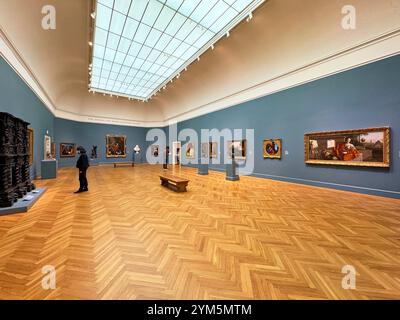 Vista di una delle camere, gallerie con dipinti del Vecchio Maestro sulle pareti. Al Legion of Honor Art Museum di San Francisco, California. Foto Stock