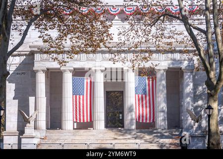 New York, New York, USA – 28 ottobre 2024: Esterno del General Grant National Memorial nell'Upper West Side di Manhattan a New York, New York, USA. Foto Stock