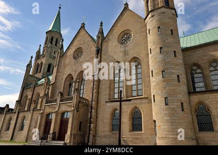 Chiesa di Santa Barbara a Chorzw Slesia Polonia. Foto Stock