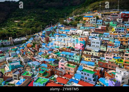 2024 settembre, villaggio culturale Gamcheon a Busan, Corea del Sud Foto Stock