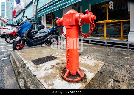 Un idrante del fuoco a Singapore Foto Stock
