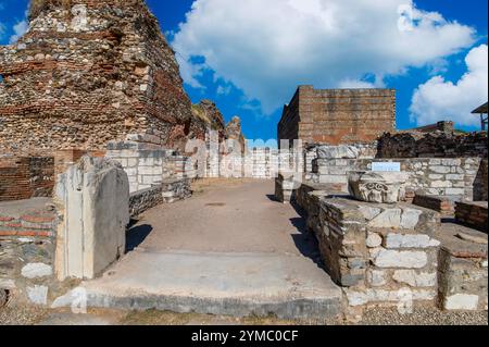 Antica città di Sardi (Sardi) in Turchia. Provincia di Lidia, principale centro della cultura ellenistica e bizantina. Ora un sito archeologico Foto Stock