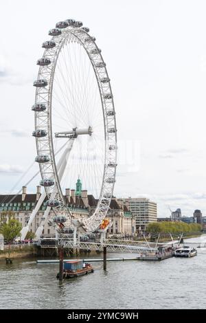 Il London Eye, ruota panoramica di Londra, Regno Unito Foto Stock