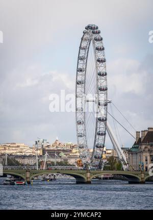 Il London Eye, ruota panoramica di Londra, Regno Unito Foto Stock