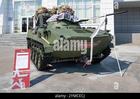 REGIONE DI MOSCA, RUSSIA - 18 AGOSTO 2022: Il veicolo da combattimento aereo BMD-2 sul forum militare-tecnico internazionale Army-2022. Patriot Park Foto Stock