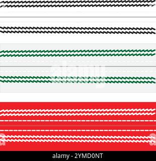 Design piatto con motivo a tre sfere. Sfera nel set di progettazione a forma di rettangolo Illustrazione Vettoriale