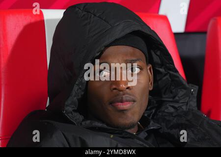 Rafael Leao dell'AC Milan durante la partita di calcio di serie A tra AC Monza e AC Milan allo stadio U-Power di Monza, Italia settentrionale - sabato 2 novembre 2024. Sport - calcio . (Foto di Spada/Lapresse) Foto Stock