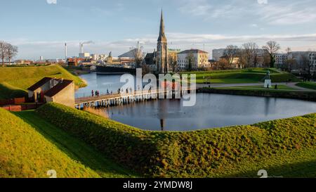 Paesaggi intorno a Copenaghen, giardini di Tivoli e castello di Kronborg (Amleto), Danimarca. Foto Stock