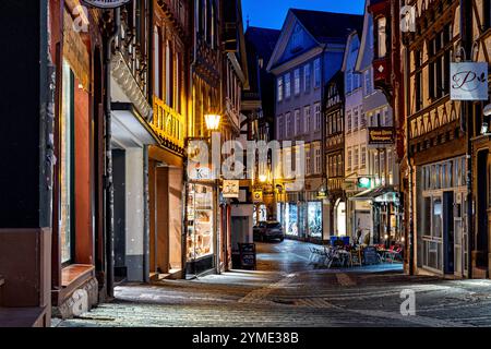 La storica città di Marburgo in Assia Foto Stock