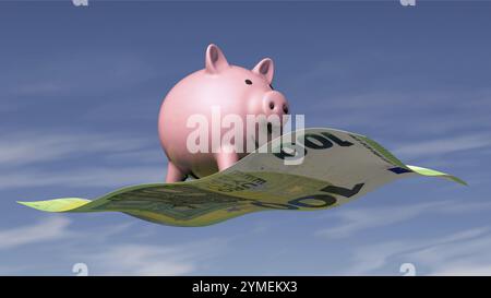 Immagine simbolica sull'argomento del risparmio Foto Stock