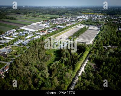 Sito commemorativo del campo di concentramento di Dachaou Foto Stock