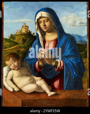 Madonna con bambino. Giovanni Battista cima da Conegliano. Probabilmente tra il 1500 e il 1504. Foto Stock