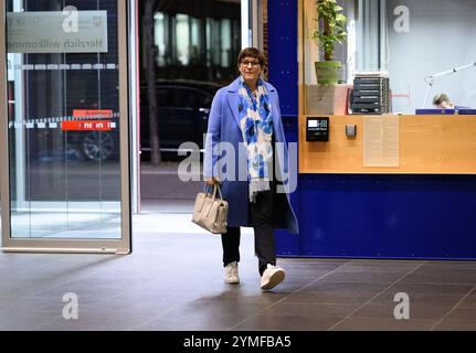 Berlino, Germania. 21 novembre 2024. Saskia Esken, presidente della SPD, viene alla rappresentanza di Stato della bassa Sassonia. Crediti: Bernd von Jutrczenka/dpa/Alamy Live News Foto Stock