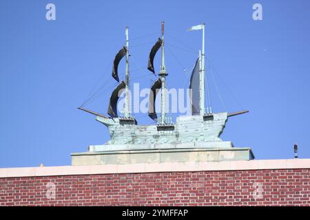 New Jersey New York Barns Bulidings arte cibo aerei Foto Stock