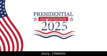 L'inaugurazione presidenziale del 2025 avrà luogo il 20 gennaio Illustrazione Vettoriale