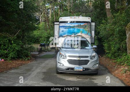 USA, Oregon, Oregon Coast, Jessie M. Honeyman Memorial State Park, 2024 Foto Stock