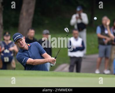 22 novembre 2024, Hong Kong, Hong Kong SAR, Cina: Link Hong Kong Open Golf Englands Justin Rose durante il secondo round dell'evento Asian Tour. (Credit Image: © Jayne Russell/ZUMA Press Wire) SOLO PER USO EDITORIALE! Non per USO commerciale! Foto Stock