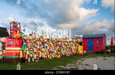 Boe Yarmouth Buoy Wall aragosta   Yarmouth Bar, nuova Scozia, CAN Foto Stock
