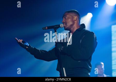 Napoli, Napoli, Italia. 21 novembre 2024. Simon Webbe dei Blue si esibisce dal vivo a Palapartenope il 21 novembre 2024 a Napoli. (Credit Image: © Francesco Luciano/ZUMA Press Wire) SOLO PER USO EDITORIALE! Non per USO commerciale! Foto Stock