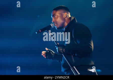 Napoli, Napoli, Italia. 21 novembre 2024. Simon Webbe dei Blue si esibisce dal vivo a Palapartenope il 21 novembre 2024 a Napoli. (Credit Image: © Francesco Luciano/ZUMA Press Wire) SOLO PER USO EDITORIALE! Non per USO commerciale! Foto Stock