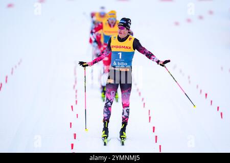 Beitostølen 20241122. Johannes Høsflot Klæbo ha vinto il classico sprint a Beitostølen. Foto: Terje Pedersen / NTB Foto Stock