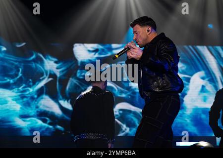 Napoli, Italia. 21 novembre 2024. Duncan James of Blue si esibisce dal vivo al Palapartenope di Napoli. (Foto di Andrea Gulí/SOPA Images/Sipa USA) credito: SIPA USA/Alamy Live News Foto Stock