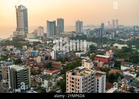 Vista su Colombo, capitale dello Sri Lanka Foto Stock