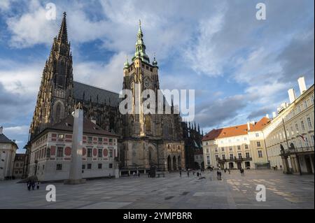 Cattedrale di Sant Vito a Praga, Cechia Foto Stock