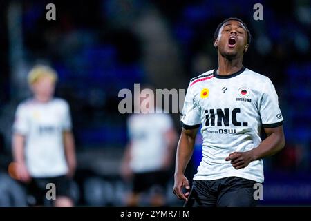 Den Bosch, Paesi Bassi. 22 novembre 2024. DEN BOSCH, 22-11-2024, Stadium de Vliert, stagione 2024/2025, calcio, Keuken Kampioen Divisie . Partita tra Den Bosch e Excelsior . Credito Richie Omorowa giocatore Excelsior: Pro Shots/Alamy Live News Foto Stock